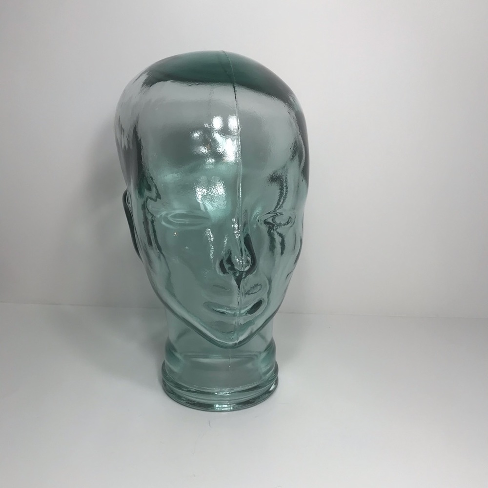 Clear blue tint mannequin head wigs or hats